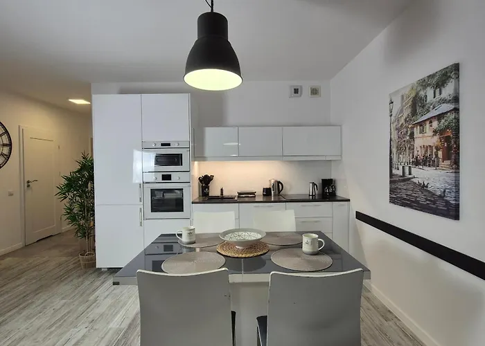 Garbary 100 White Apartment, Free Parking, Self Check-in 24h, Air-conditioning * Posen